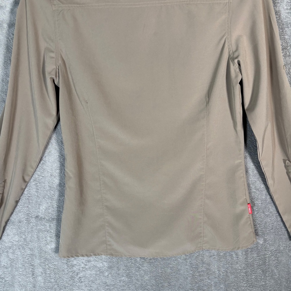 Craghoppers Womens NosiLife Insect Shield Hiking Shirt Tan US 4 Snaps Buttons - Picture 11 of 16